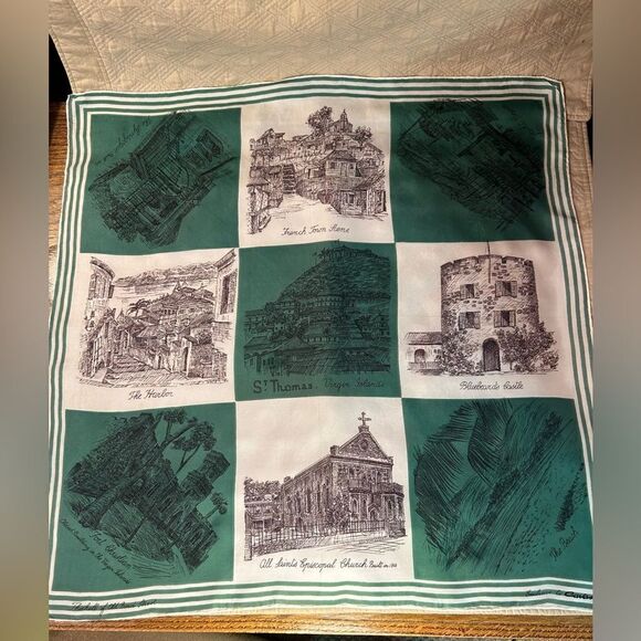 Cavanagh’s scenes of St. Thomas scarf - Picture 1 of 10